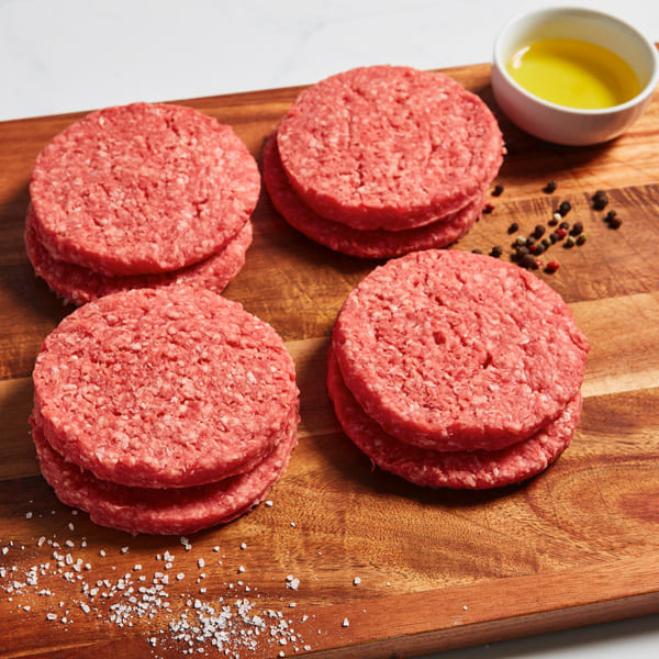 Marble & Grain Beef Burger Patties, 1/4 lb | 8 pcs x 1 | 2 lbs