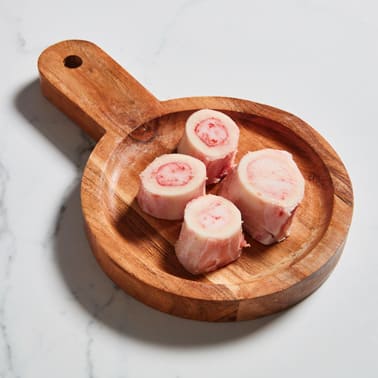 Marble & Grain Veal Marrow Bones Cross Cut | 5-6 pcs x 1 | 1.75 - 2.25 lbs